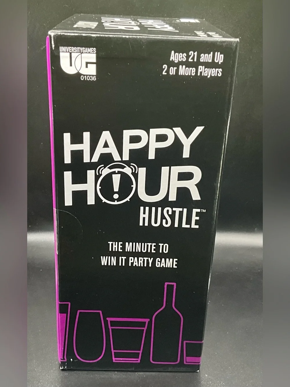 Happy Hour Hustle Party Game - Black & Purple